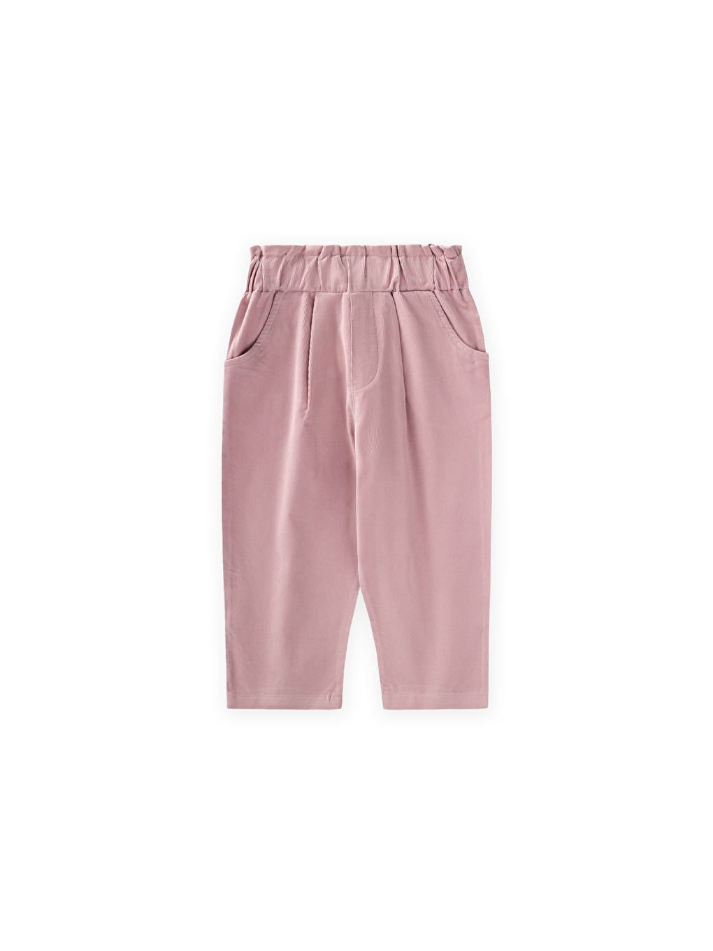 Mor Kadife Boyfriend Pantolon 1-8 Yaş Leylak