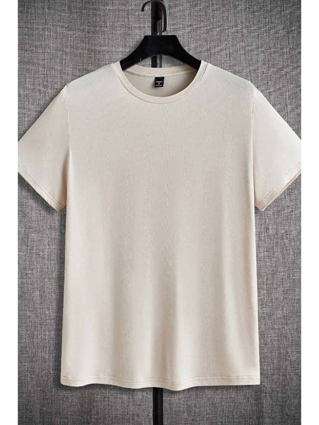 Karışık Erkek 4'Lü Paket Siyah-Kahverengi-Beyaz-Taş Slim Fit Dar Kesim %100 Pamuk Bisiklet Yaka Tişört-2