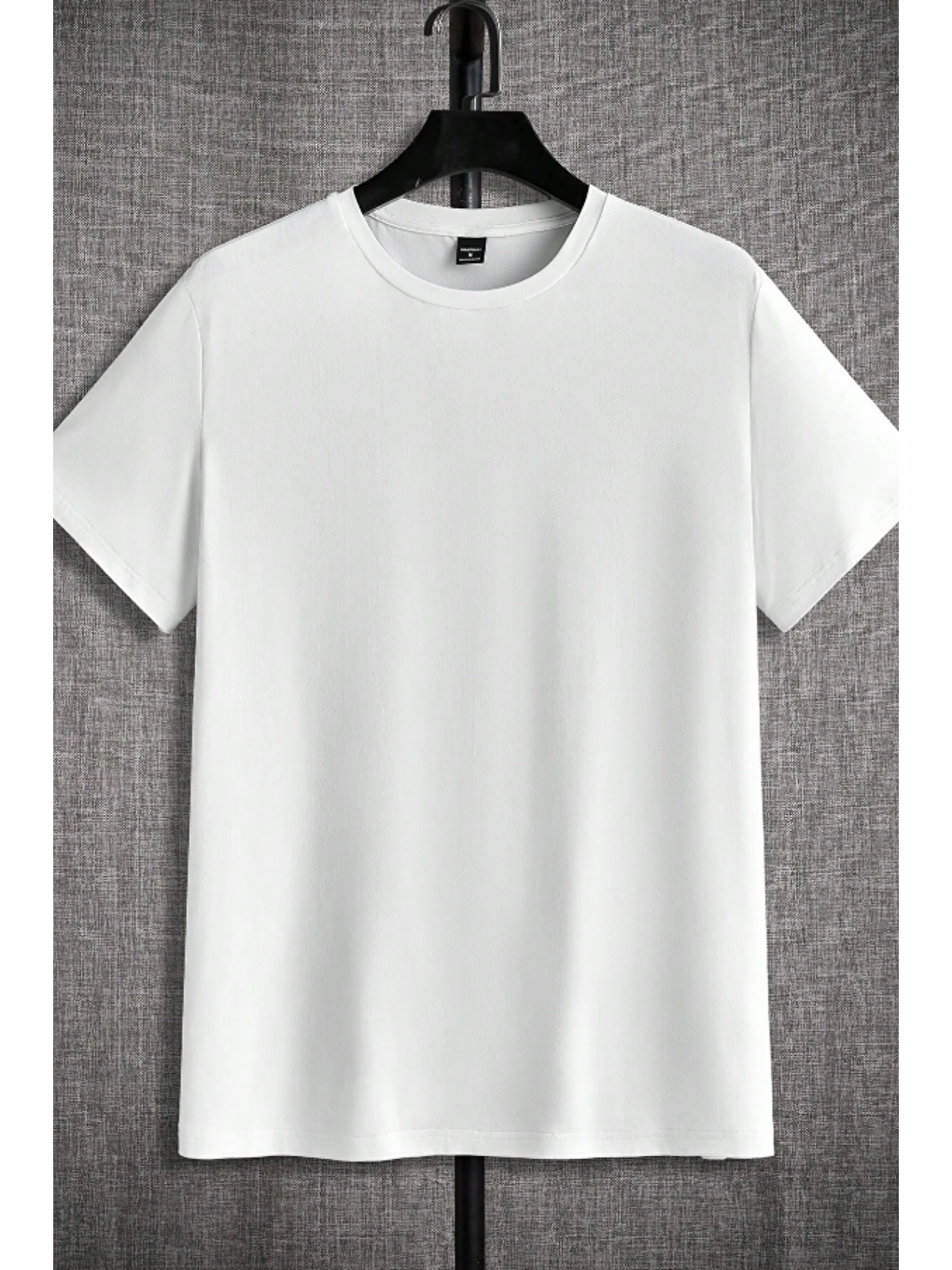 Karışık Erkek 4'Lü Paket Siyah-Kahverengi-Beyaz-Taş Slim Fit Dar Kesim %100 Pamuk Bisiklet Yaka Tişört-3