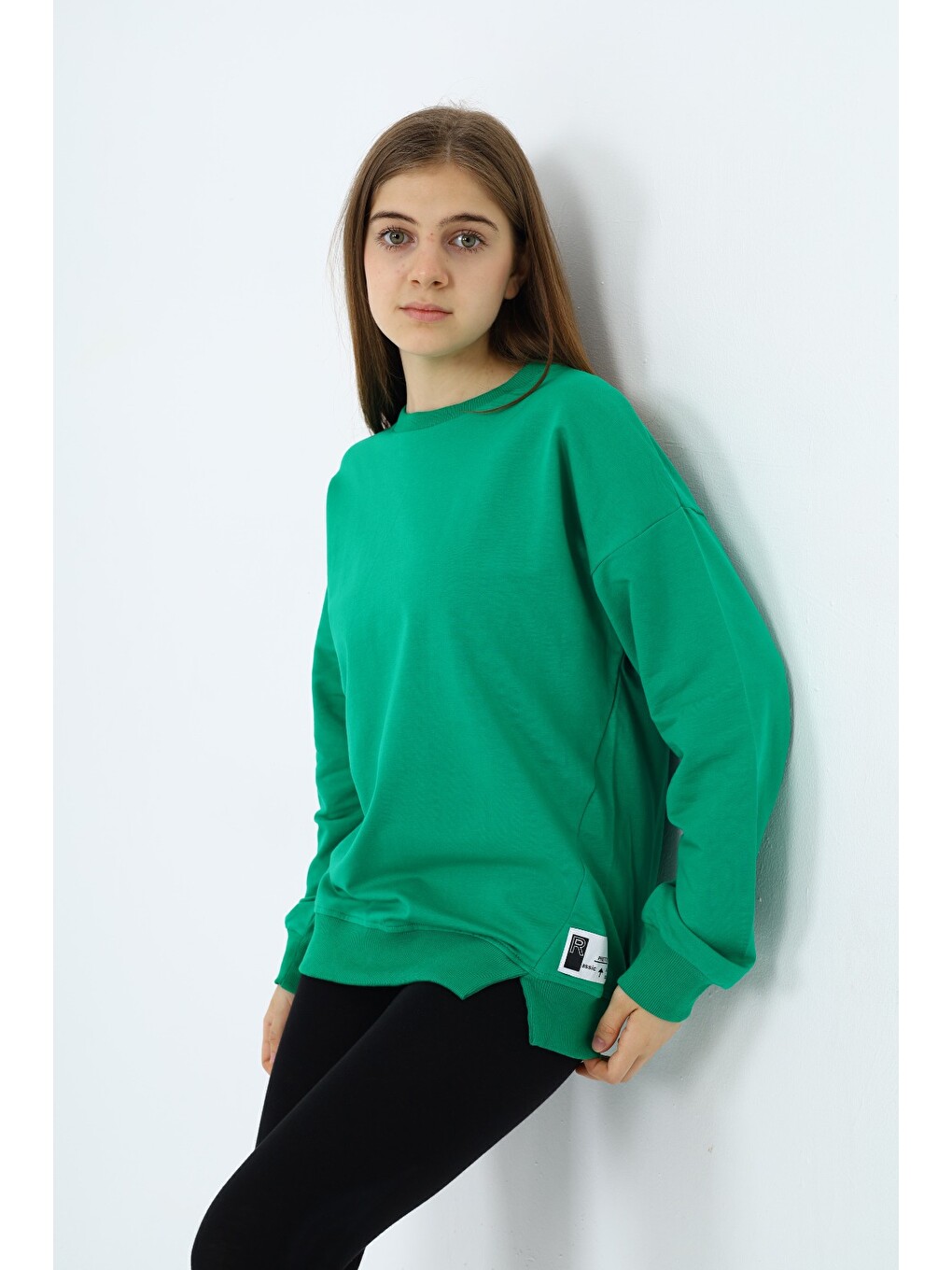 Yeşil Kız Çocuk Sweatshirt