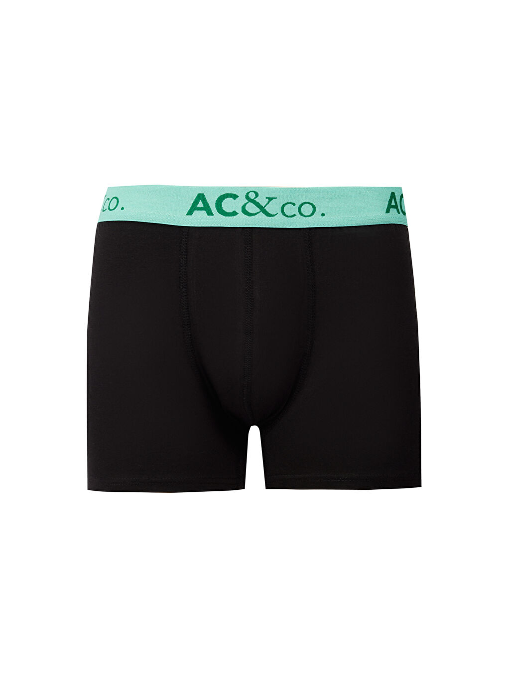 Erkek Siyah-Yeşil Pamuklu Esnek Desenli 3'lü Boxer Paketi-1