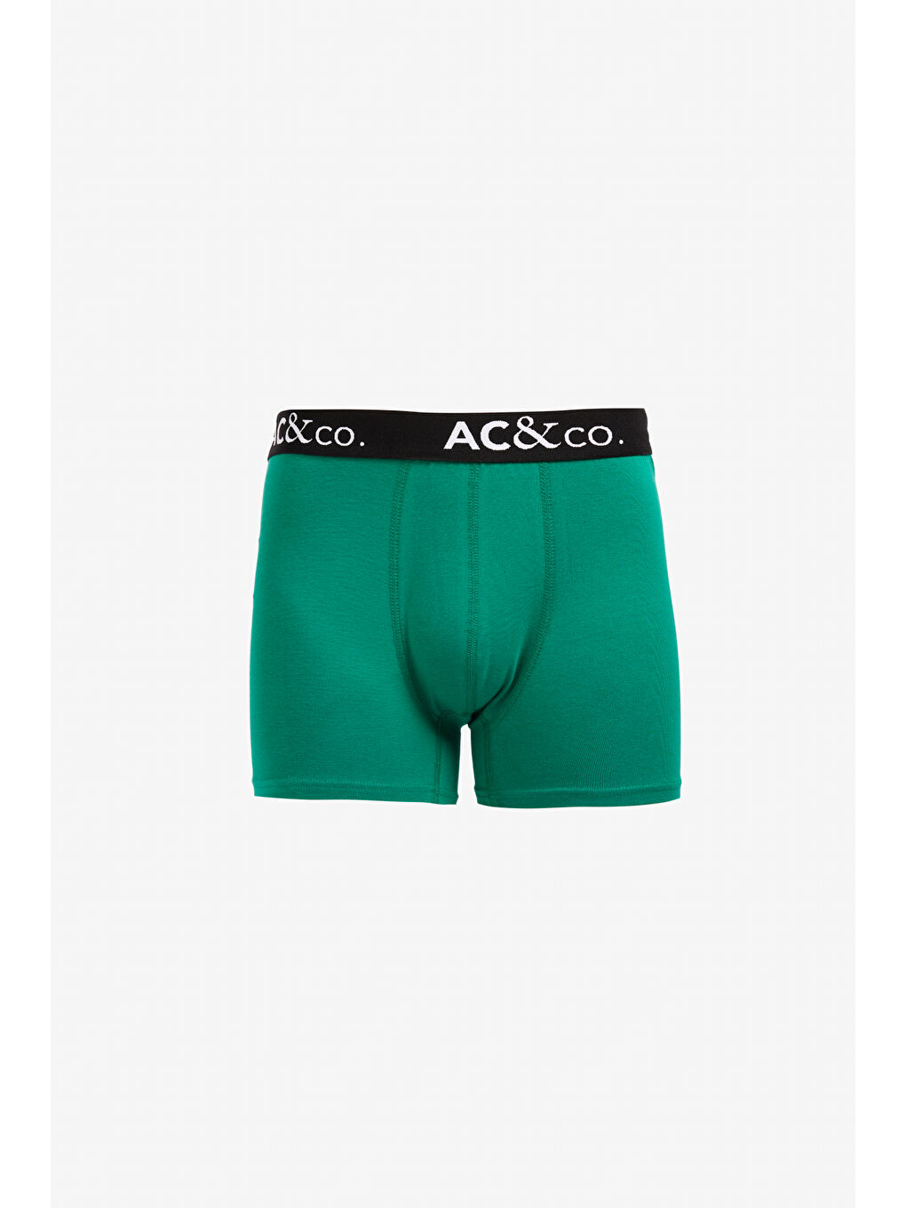 Erkek Siyah-Yeşil Desenli Pamuklu Esnek 3'lü Boxer Paketi-1