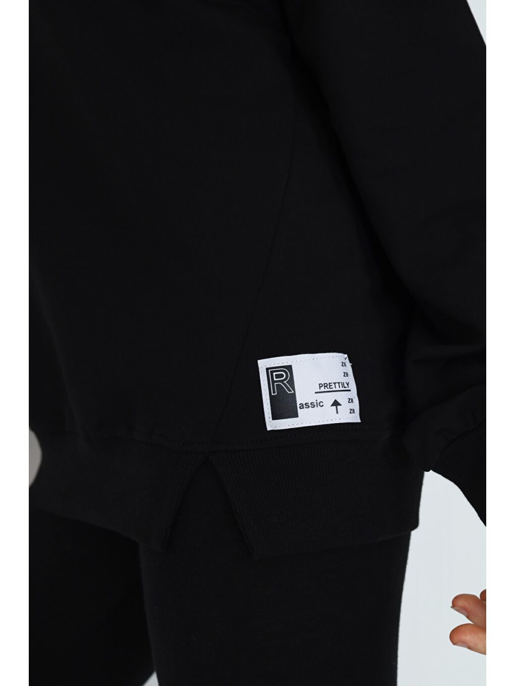 Siyah Kız Çocuk Sweatshirt-2