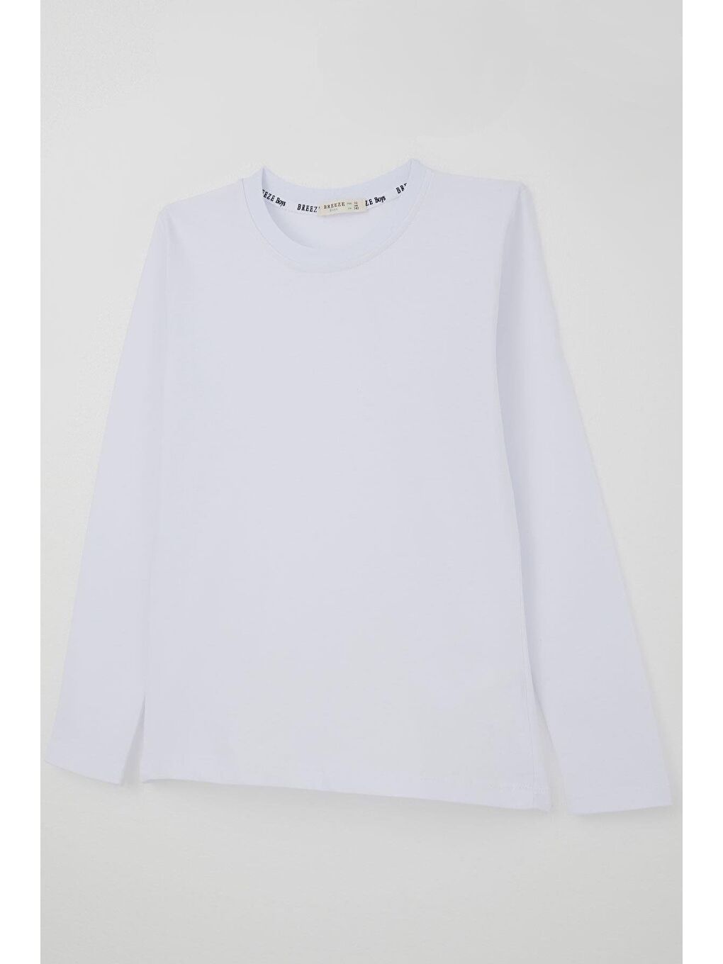 Erkek Çocuk Uzun Kollu Tişört Basic Beyaz (5-14 Yaş)-7