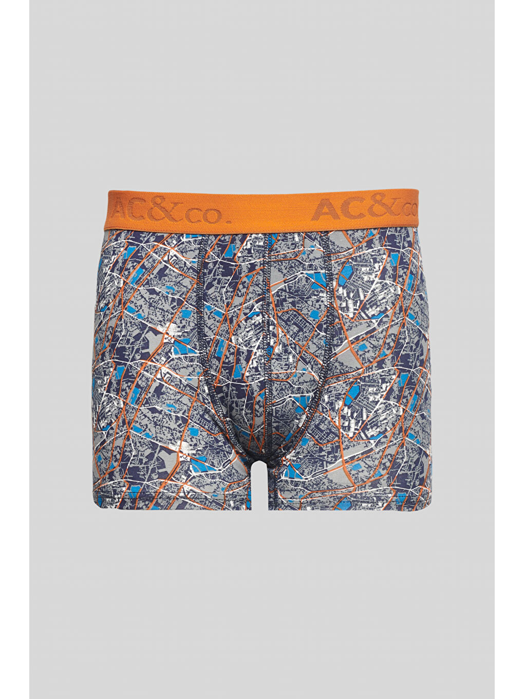 Erkek Siyah-Turuncu 3'lü Boxer Paketi-2