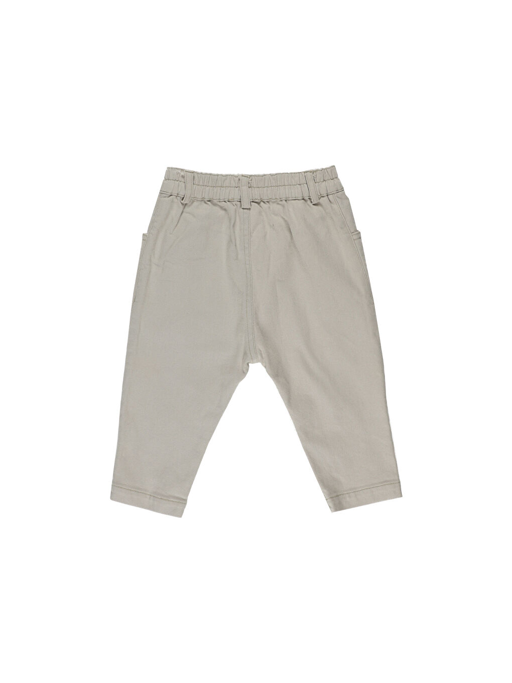 Gri Erkek Çocuk Pili Detaylı Pantolon-1