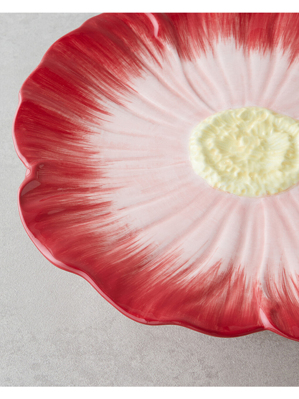 Flowerella Dolomite Kek Standı 26 Cm Kırmızı-pembe-2