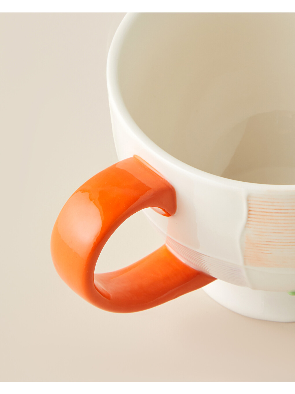 Beyaz Patchie Stoneware Kupa 390 Ml Renkli-2