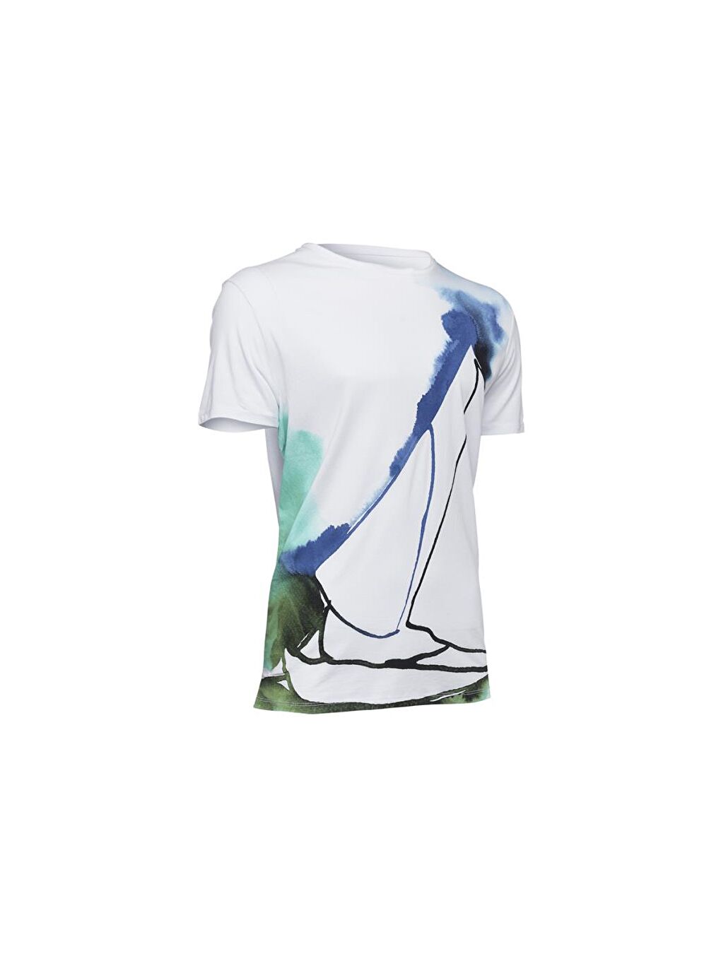 Yelken Beyaz Erkek T-Shirt-1