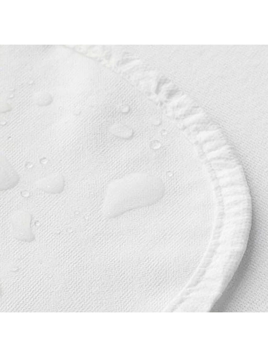 Rossav Home Beyaz Pamuklu Tek Kişilik Yatak Koruyucu Alez 100x200 Su Geçirmez - 4
