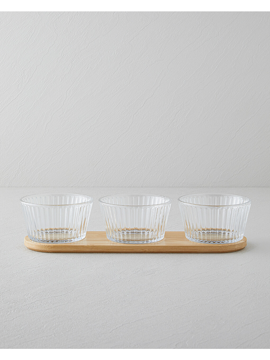 Renksiz Linea Cam-bambu 4 Parça Sunumluk 11x6,5 Cm Şeffaf