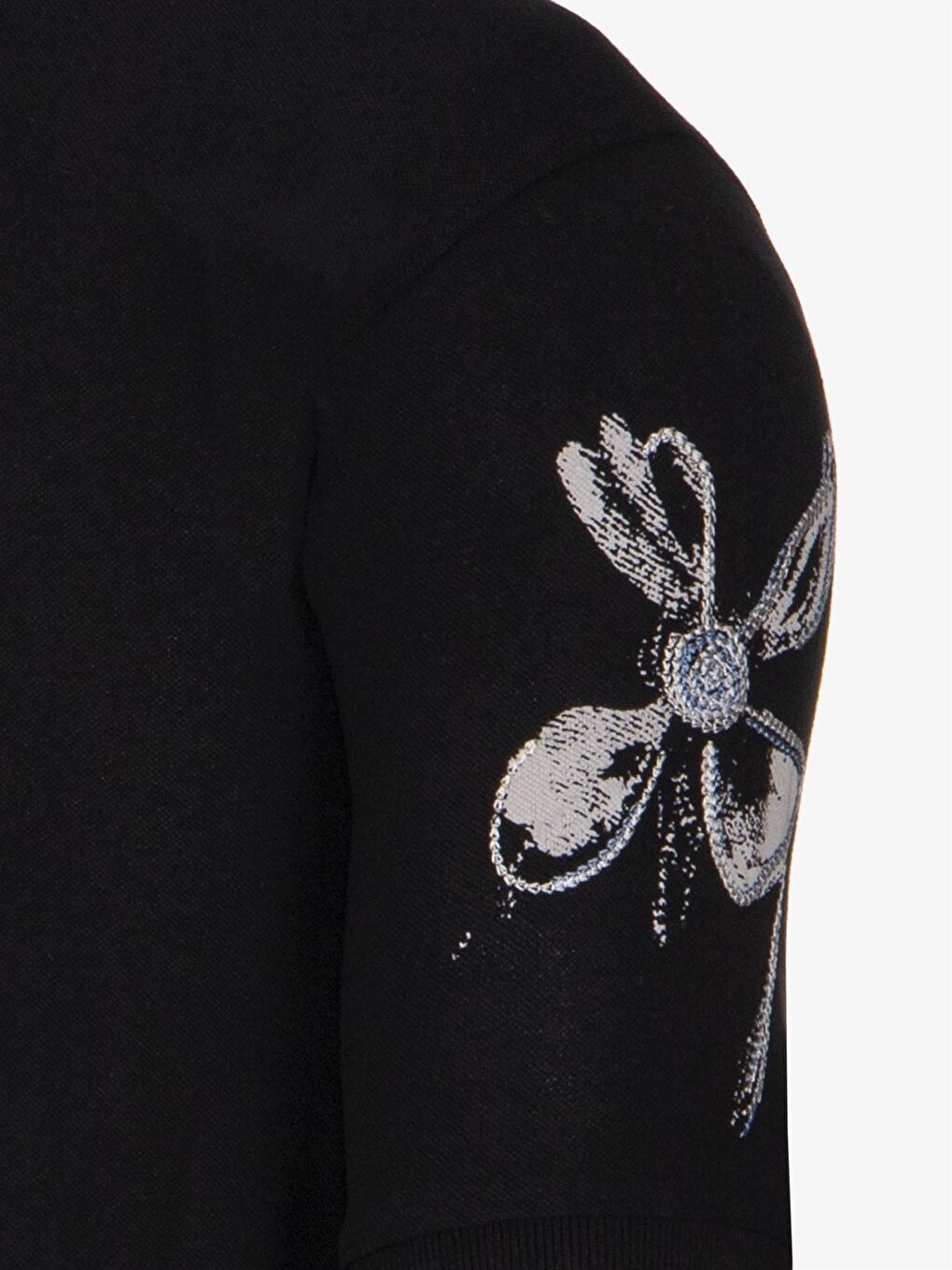 Giotelli Siyah Slim Fit Nakış Detaylı Polo Yaka Erkek Tişört-2