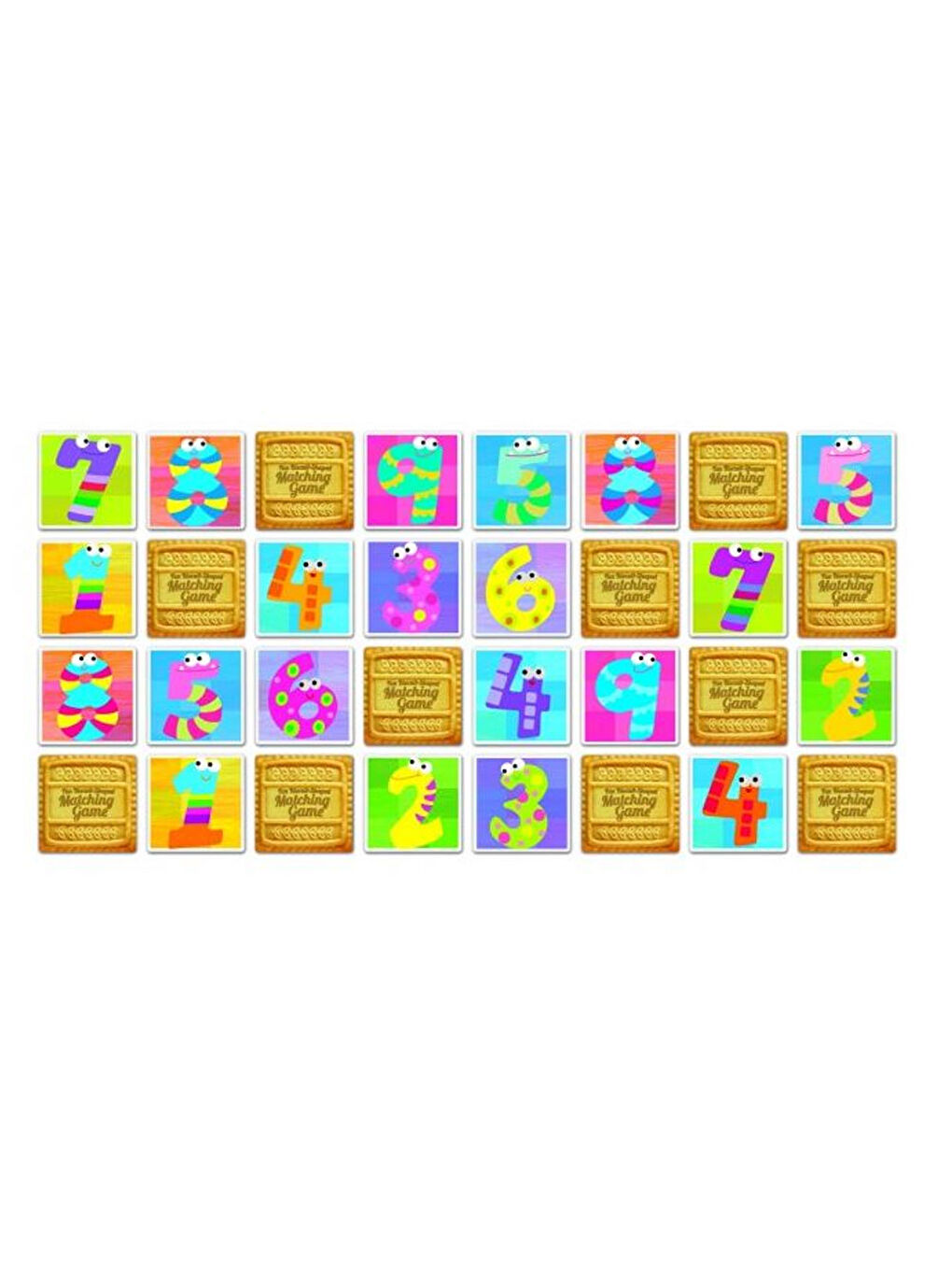 10 Bisküvi Şekilli Eşleştirme Oyunu 4645-1