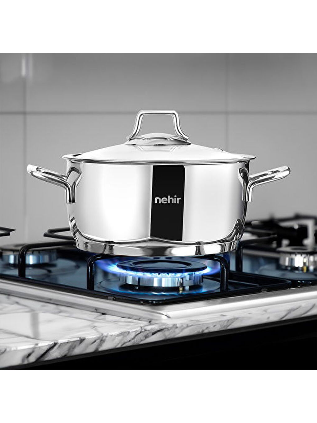 Silver Klasik 8 Parça Çelik Tencere Seti - Gri-1