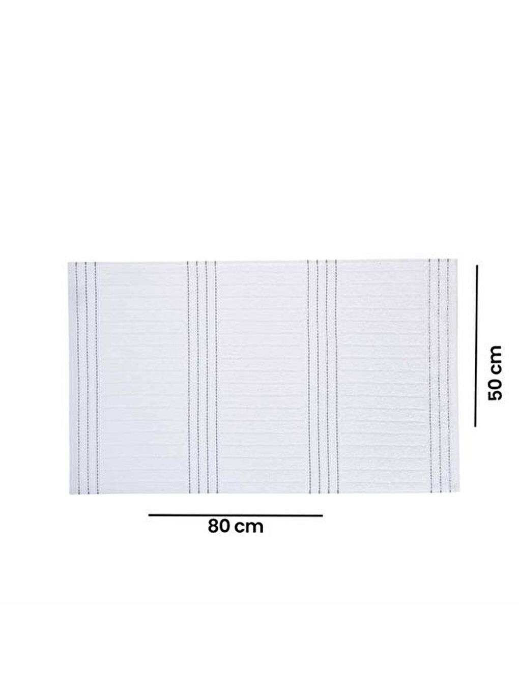 Noir Yüz Havlusu N2 - Beyaz - 50x80 cm-4