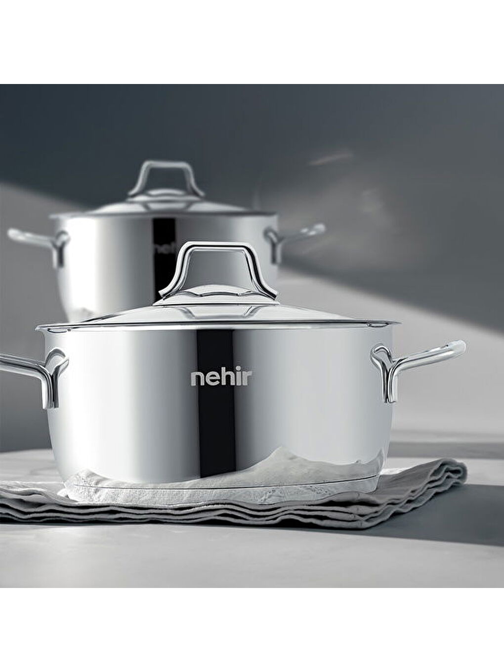 Silver Klasik 8 Parça Çelik Tencere Seti - Gri-2