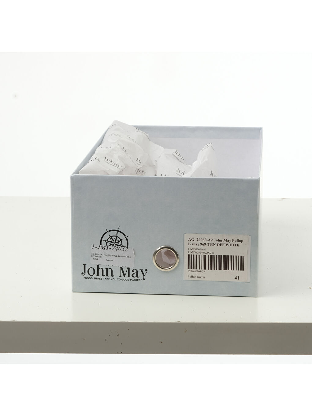 Kahverengi Erkek Oxford ( Klasik) AG- 20060-A2 Pullup Kahve 969-TBN OFF WHITE-5