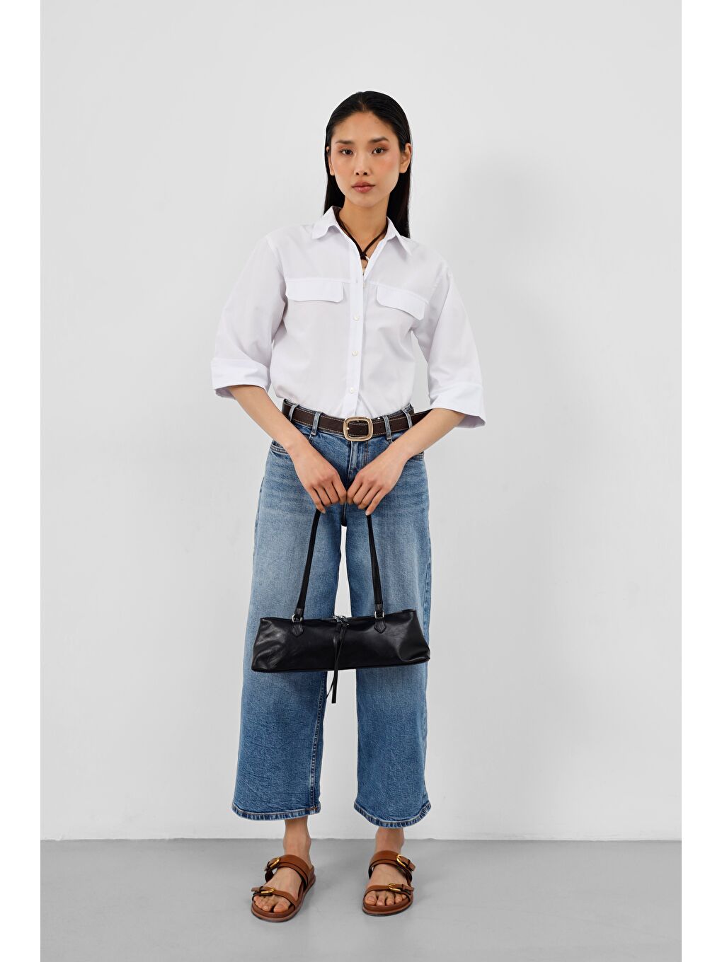 Core Basic Omuz Baget Çanta Siyah-4