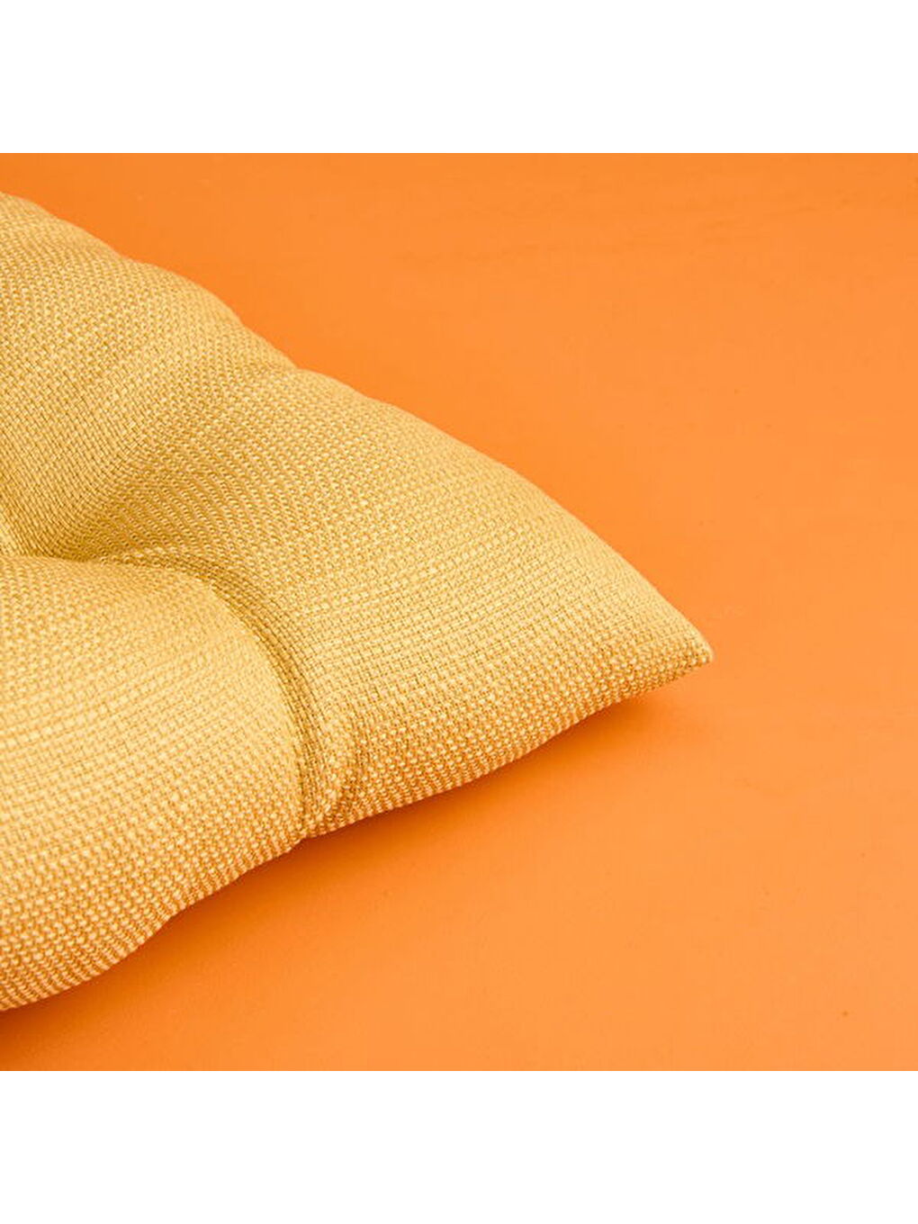 Kahverengi Soft Traum Sandalye Minderi - Hardal - 40x40 cm-3