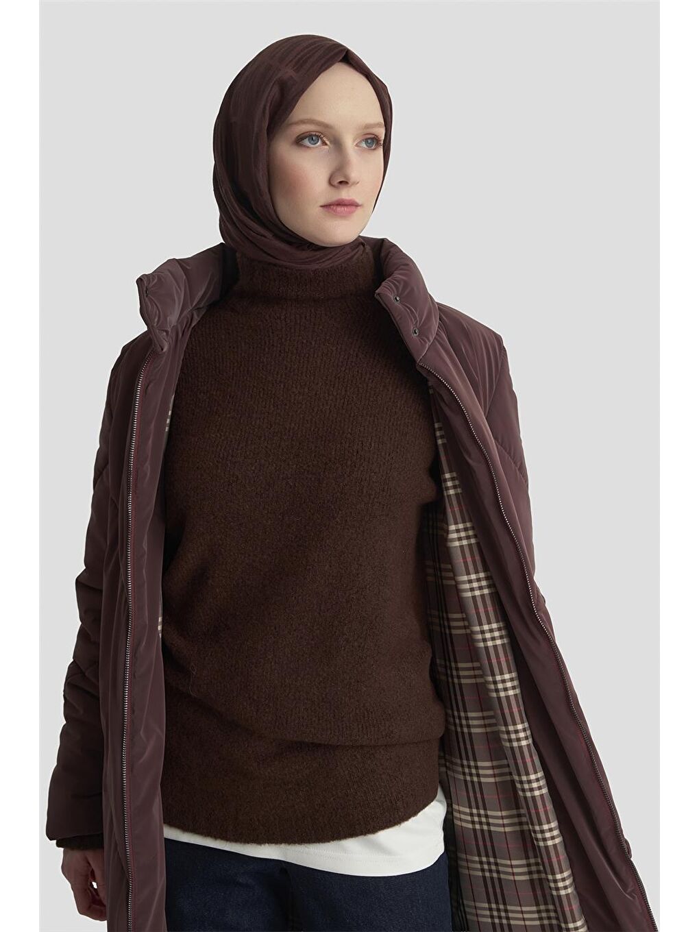 Kapitone Mont 25K7928 Bordo-4