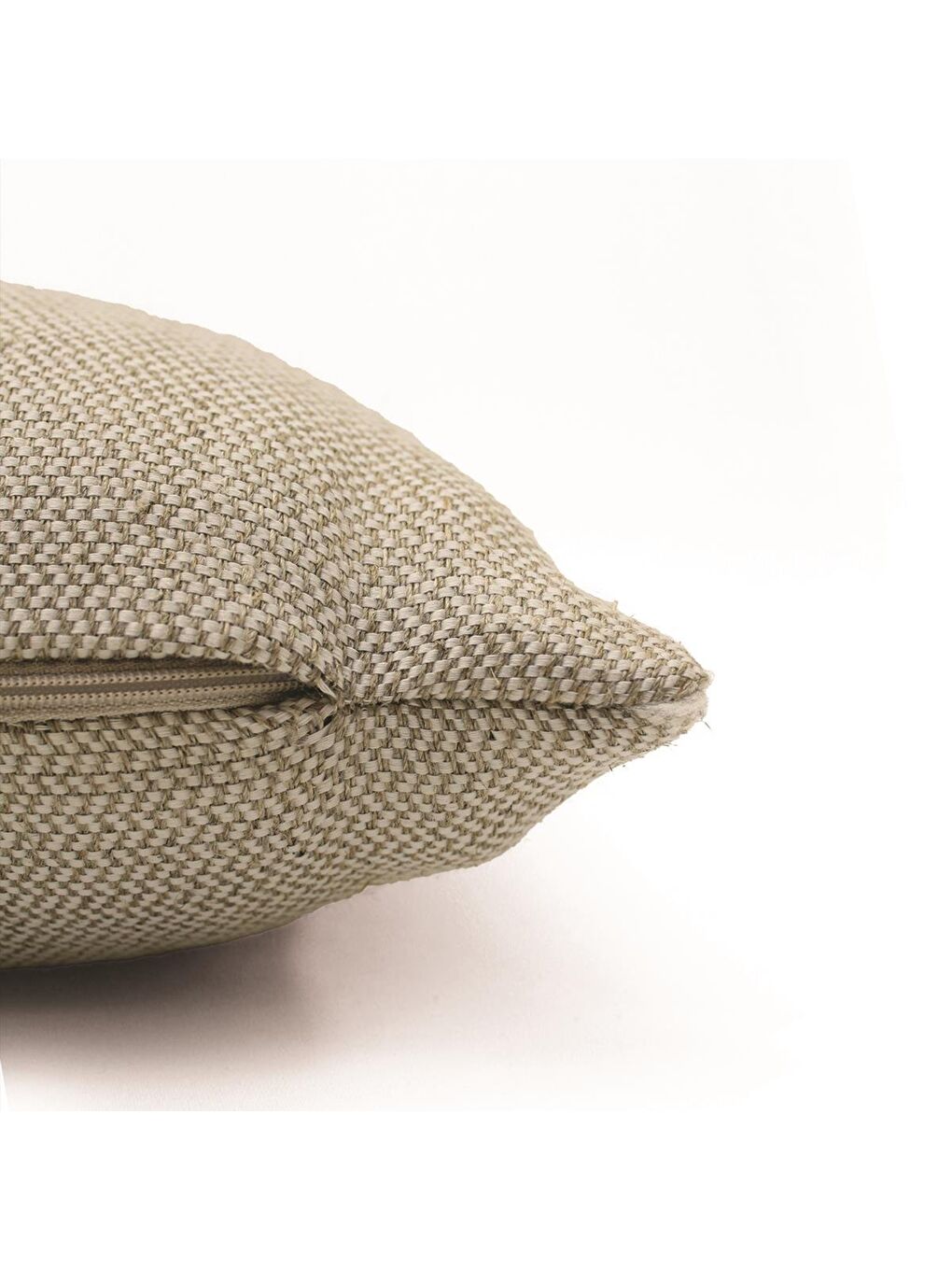 Soft Vev Kırlent - Bej / Yeşil - 35x55 cm-4