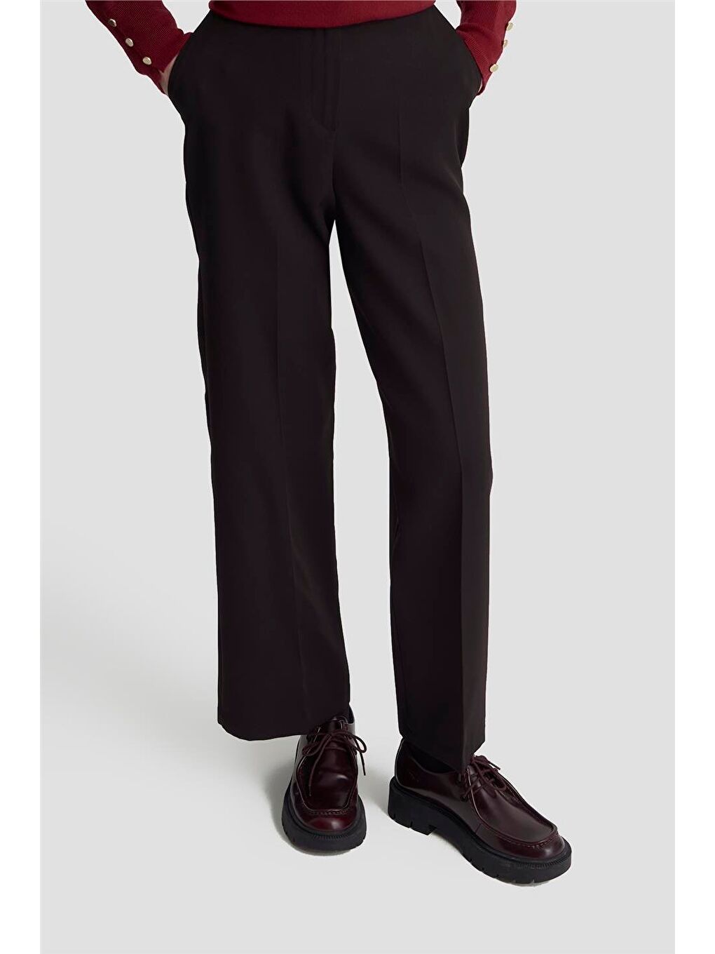 Yüksek Bel Pantolon 25Km1024 Siyah-2