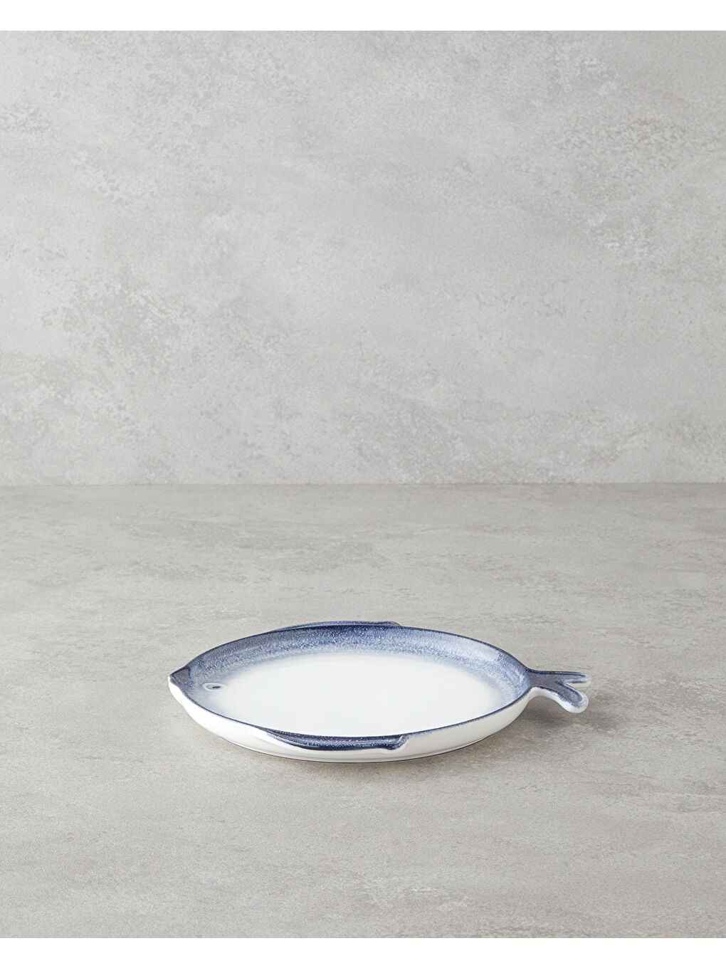 Marinova Porselen Pasta Tabağı 23 cm Mavi-Beyaz-1