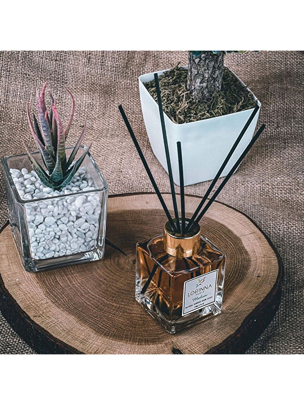 Renksiz Melon Çubuklu Oda Kokusu - Şeffaf - 110 ml