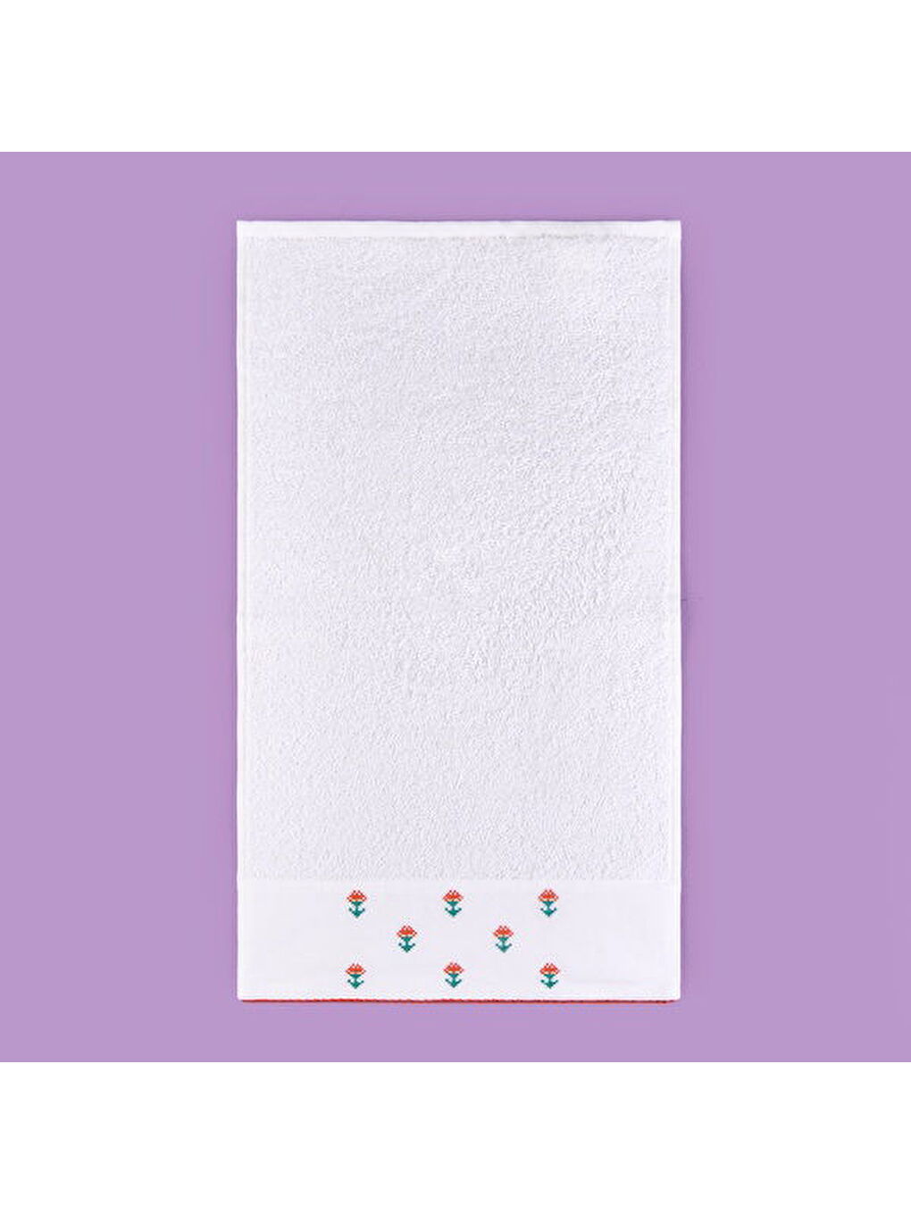 Lila Soft Urban Delight Braga El Havlusu - Ekru / Turuncu - 30x50 cm-2