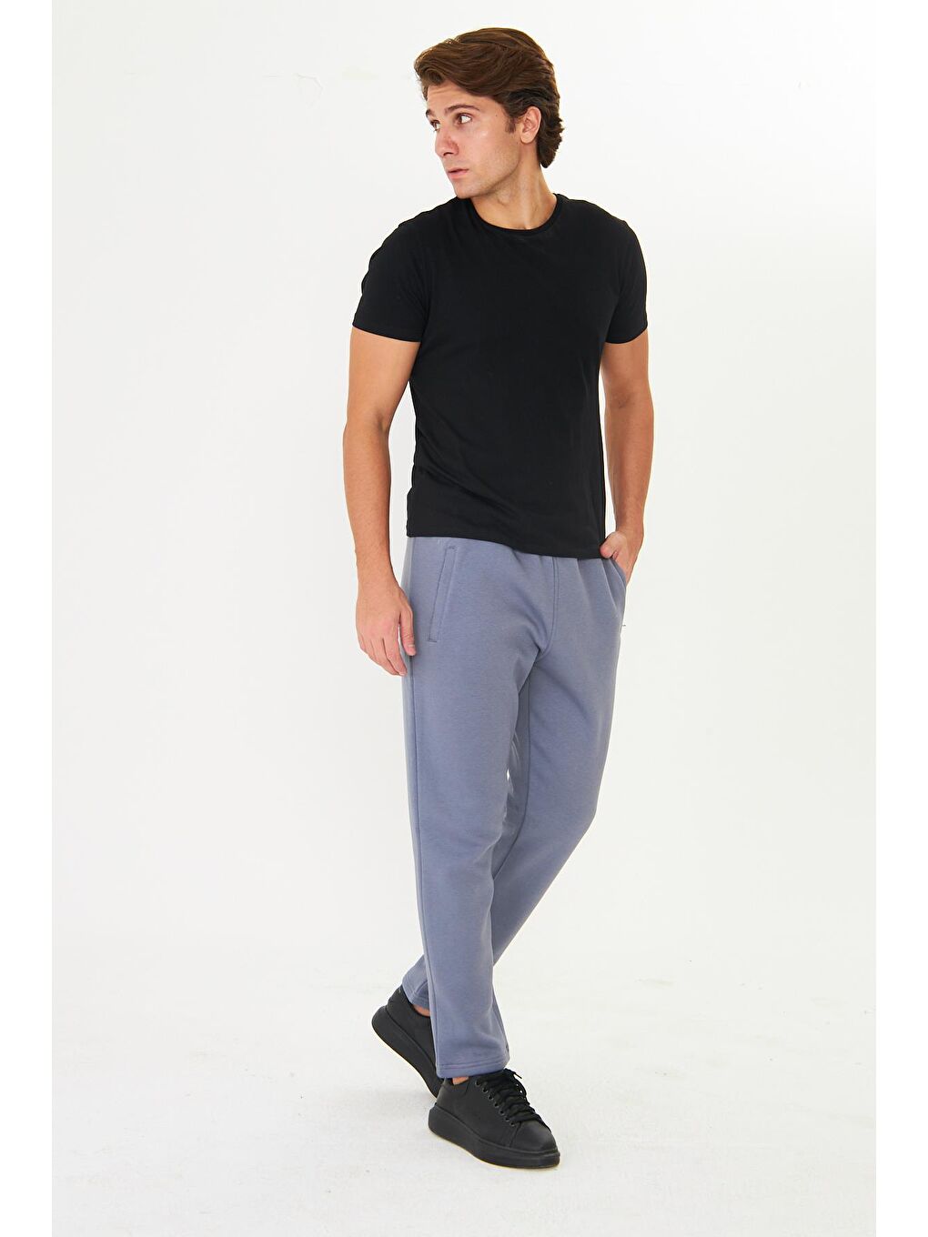 Erkek Kışlık 3 İplik Eşofman Altı A.İndigo 201302-İ-5