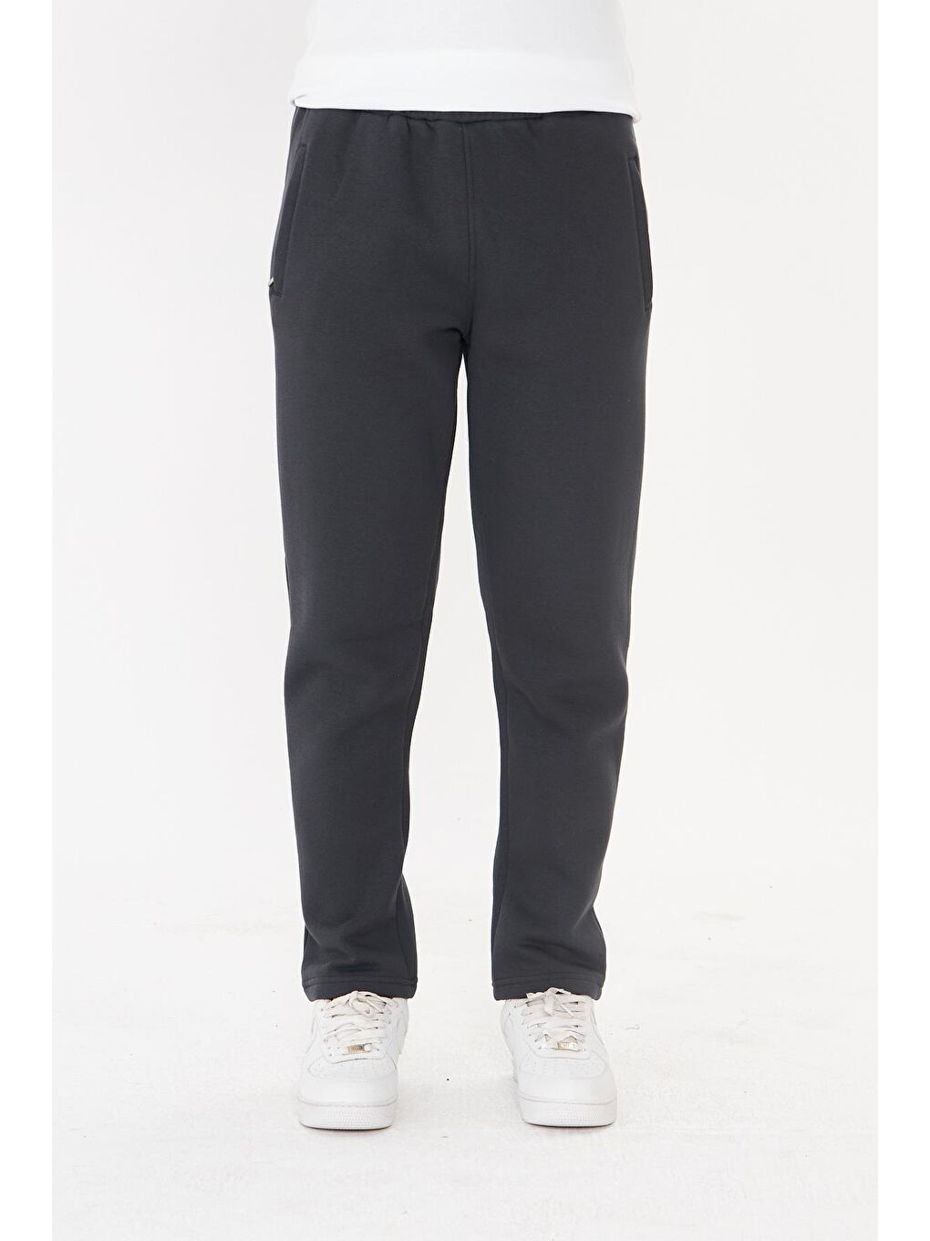 Erkek Kışlık 3 İplik Eşofman Altı Antrasit 201302-A-2