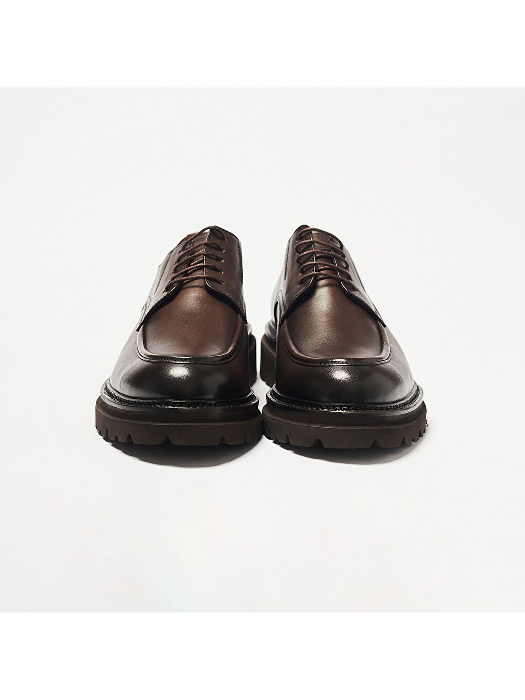 Kahverengi Erkek Oxford ( Klasik) OG-340 Kahve Deri-5