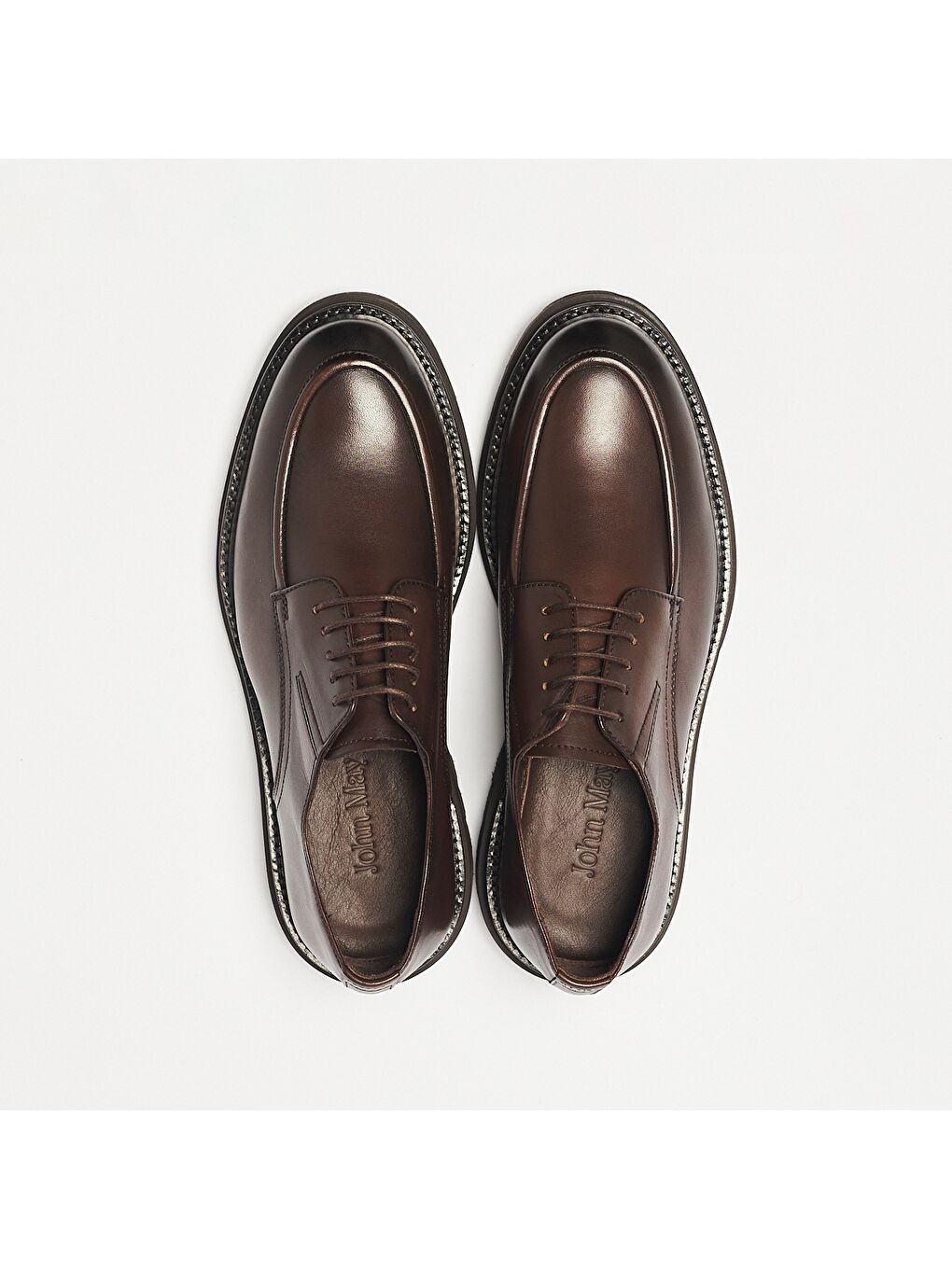 Kahverengi Erkek Oxford ( Klasik) OG-340 Kahve Deri-6