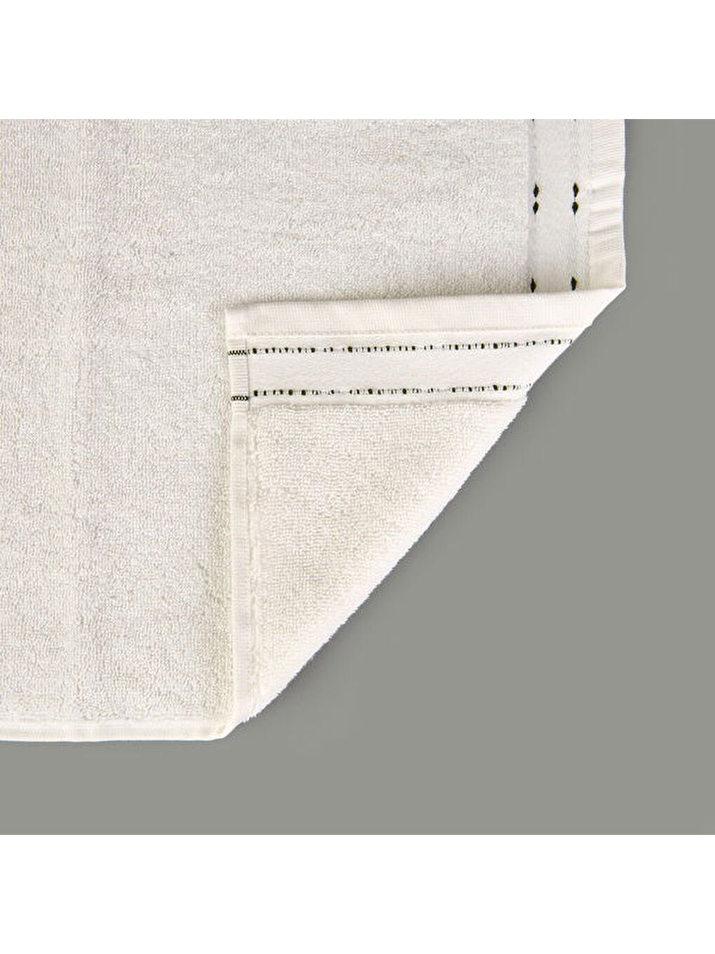 Lila Soft Tiny Yüz Havlusu - Ekru / Yeşil - 50x90 cm-1