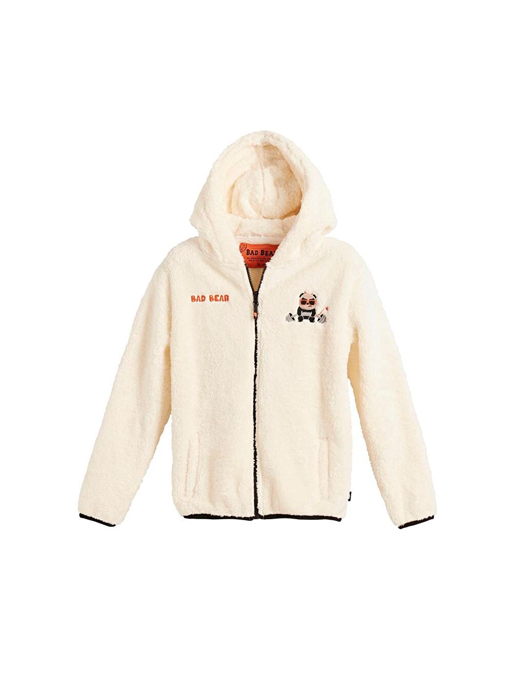 Plunger Plush Kids Marshmallow Beyaz  Fermuarlı Kapüşonlu Pelüş Çocuk Sweatshirt