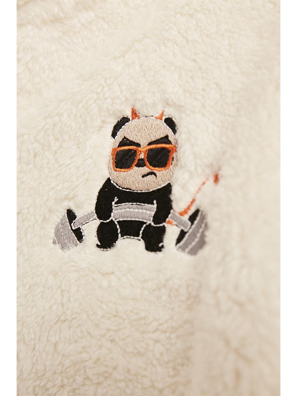 Plunger Plush Kids Marshmallow Beyaz  Fermuarlı Kapüşonlu Pelüş Çocuk Sweatshirt-1