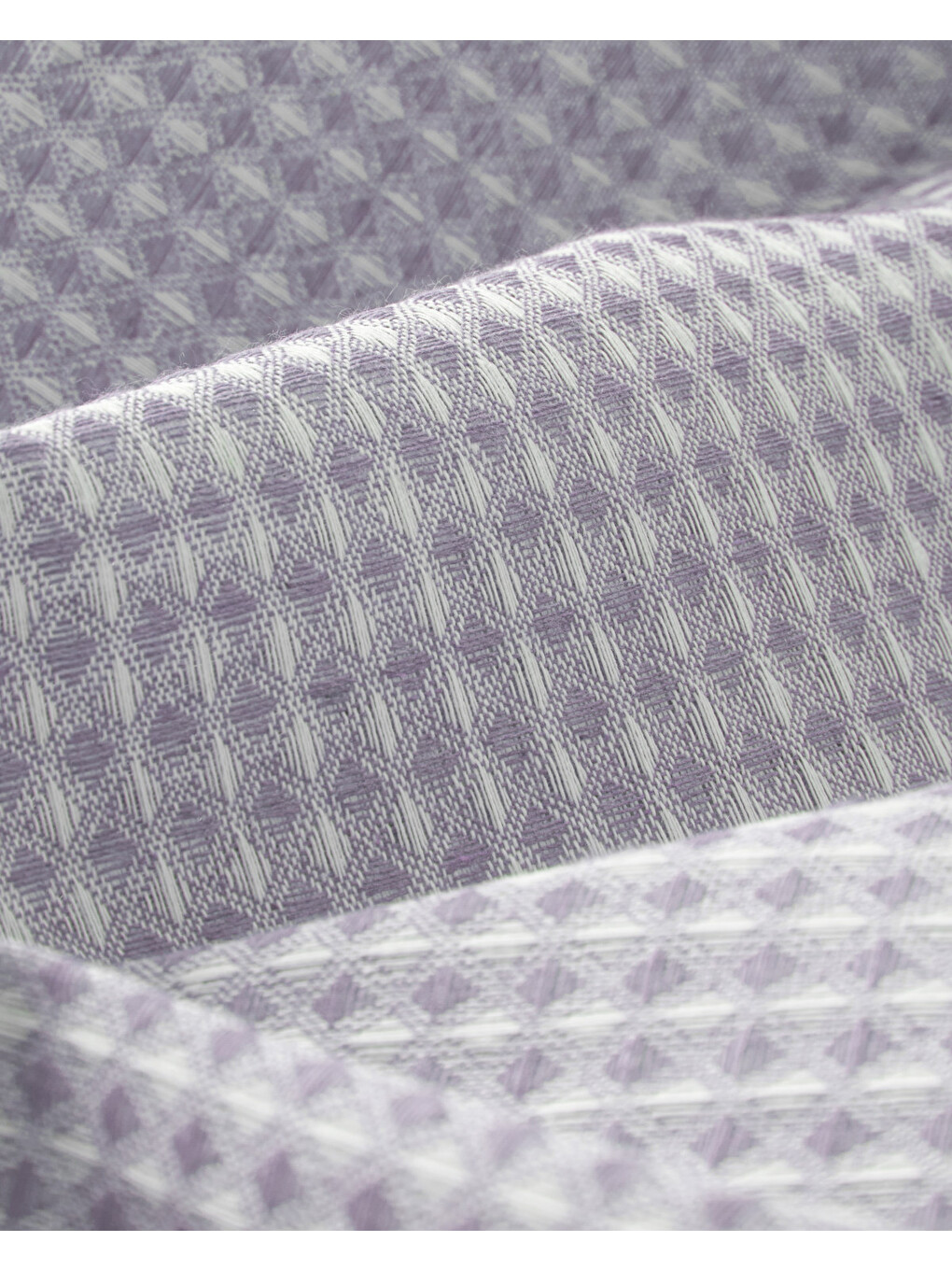 Modern Grid Tek Kişilik Pike 150x220 Cm Lila-2