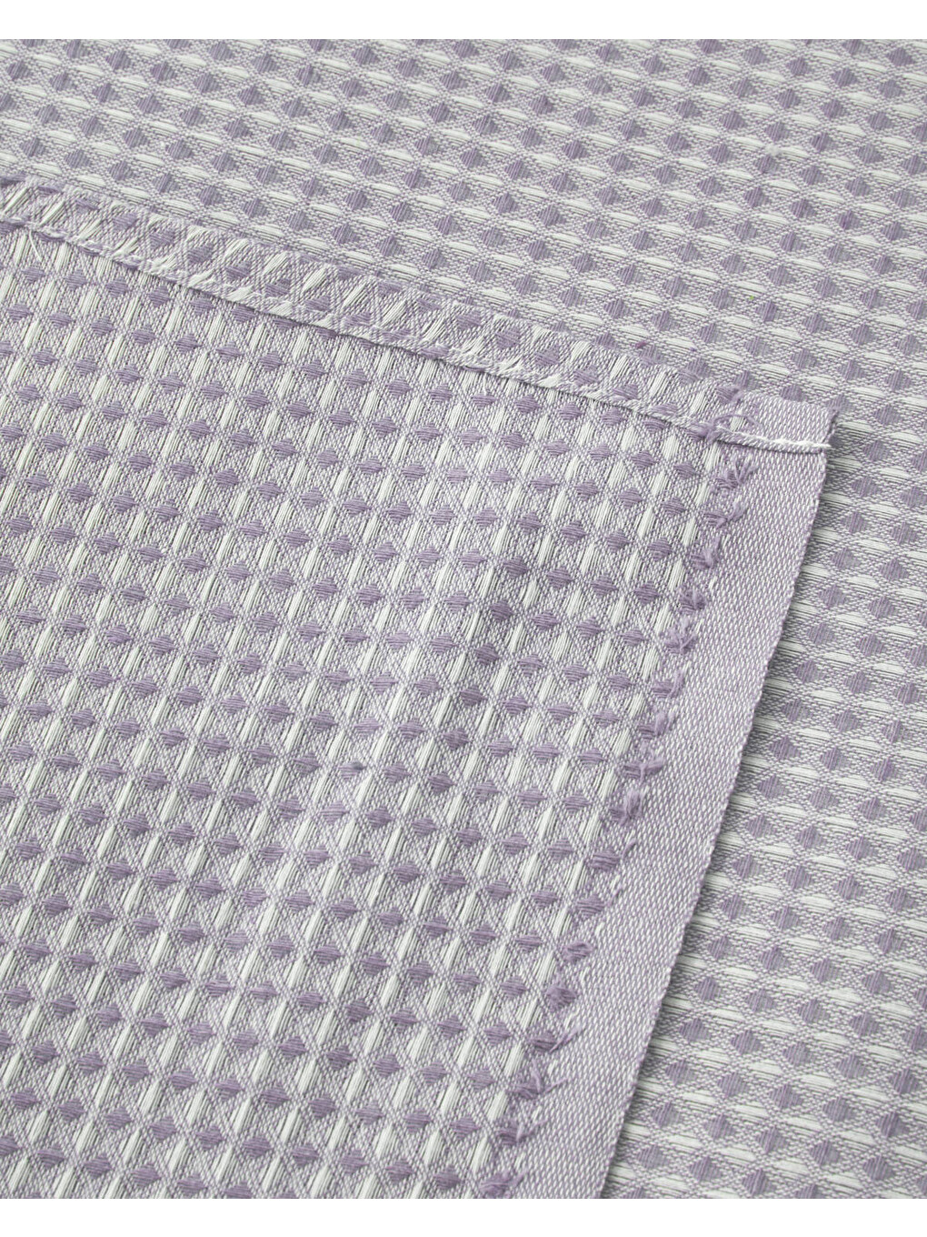 Modern Grid Tek Kişilik Pike 150x220 Cm Lila-3