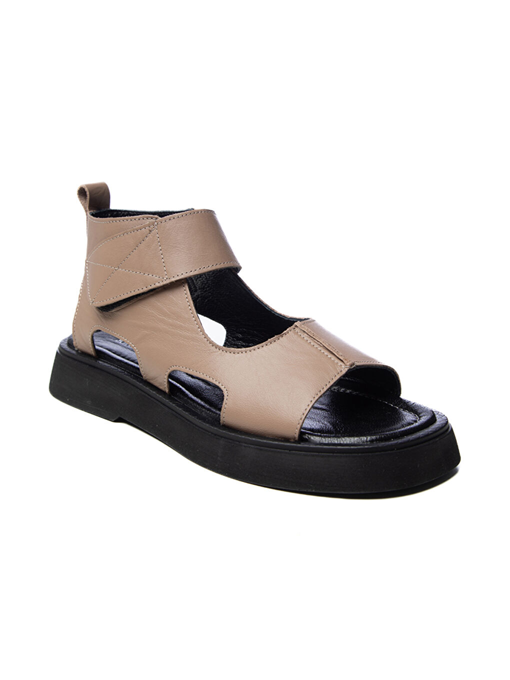 Bej Kadın Sandalet GTN-20755 Vizon