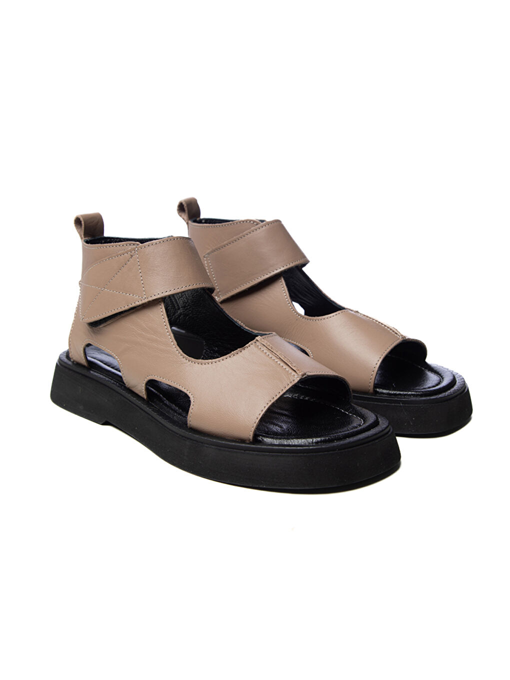 Bej Kadın Sandalet GTN-20755 Vizon-1