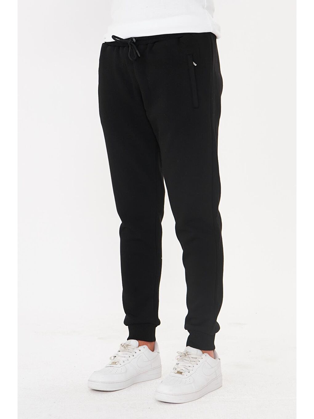 Erkek Kışlık 3 İplik Eşofman Altı Siyah 5464-S