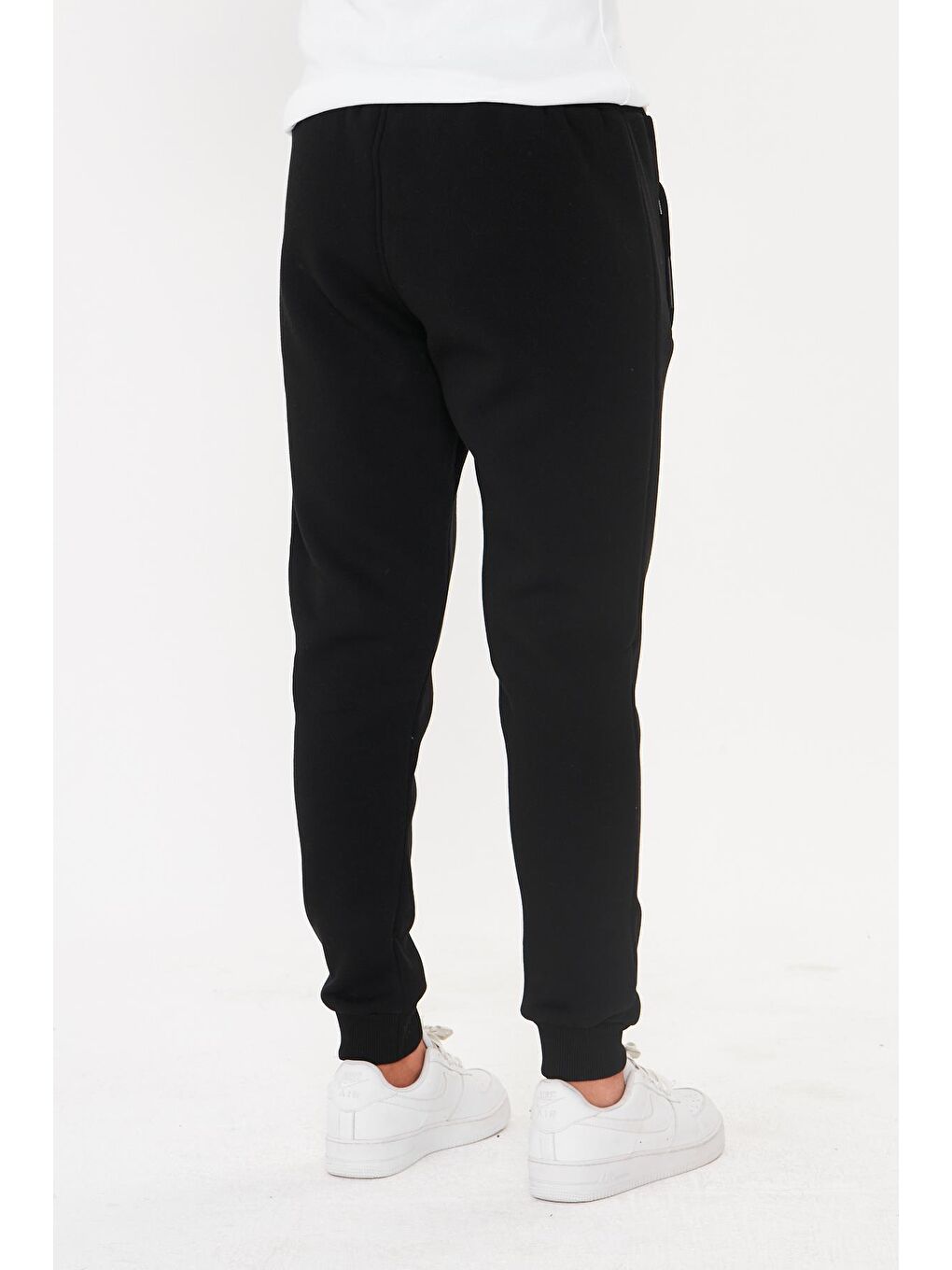 Erkek Kışlık 3 İplik Eşofman Altı Siyah 5464-S-6