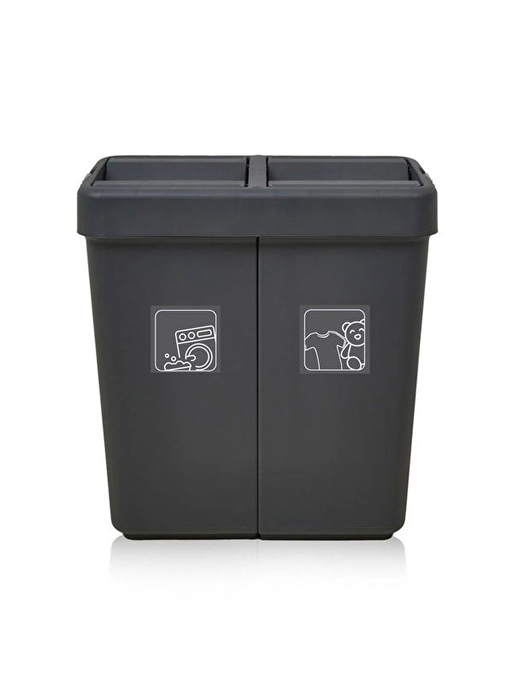 Comfort Geri Dönüşüm Çöp Kovası - Antrasit - 50 lt-4