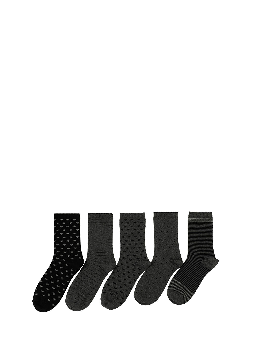 Gri ANTRA 5 LI SKT-W 5PR GRI MULTI Kadın Soket Çorap