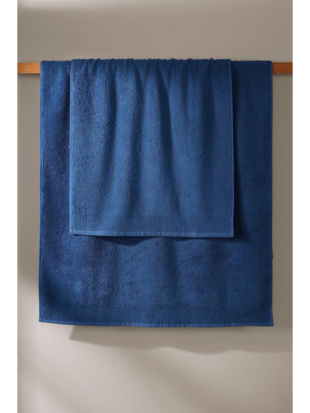 Oasis %100 Pamuk Banyo Havlusu Ördek Mavi 70x140-1