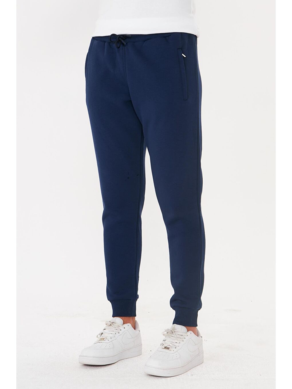 Erkek Kışlık 3 İplik Eşofman Altı İndigo 5464-İ