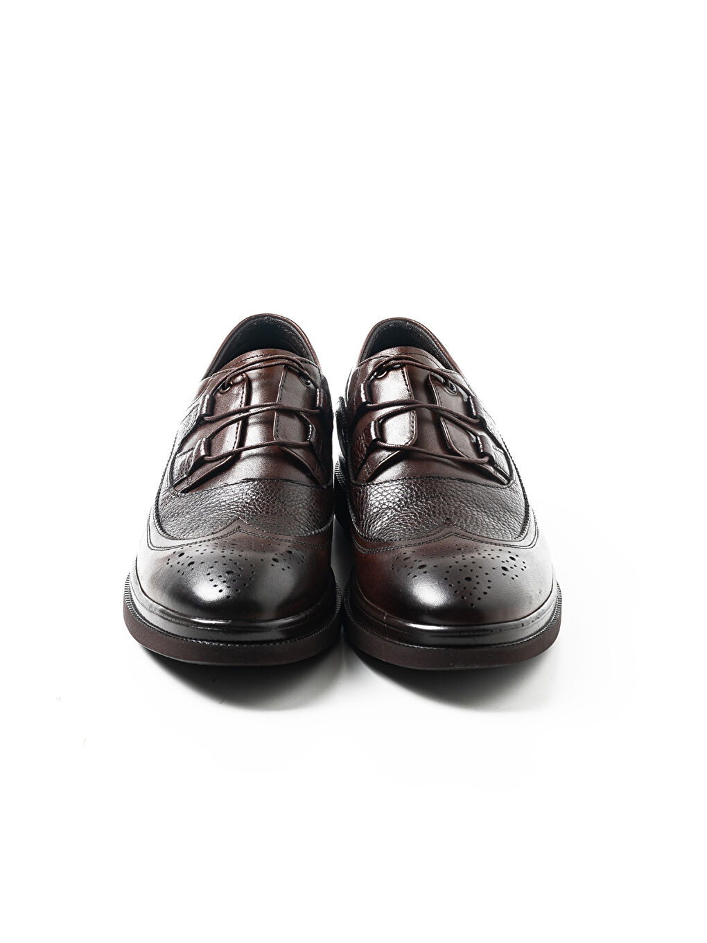 Kahverengi Erkek Oxford ( Klasik) KA-C4604 TEKSTIL CASUAL AYAKKABI KAHVE BRNIS+KAHVE FLOOTER-1