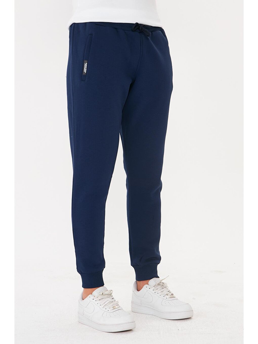 Erkek Kışlık 3 İplik Eşofman Altı İndigo 5464-İ-4