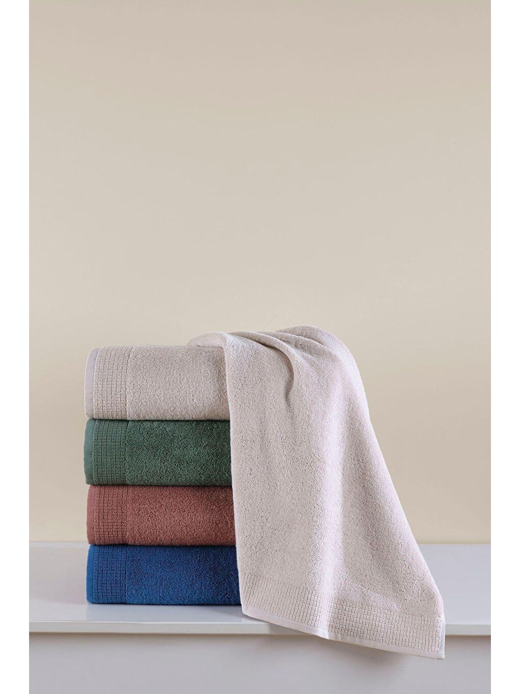 Oasis %100 Pamuk Banyo Havlusu Ördek Mavi 70x140-4