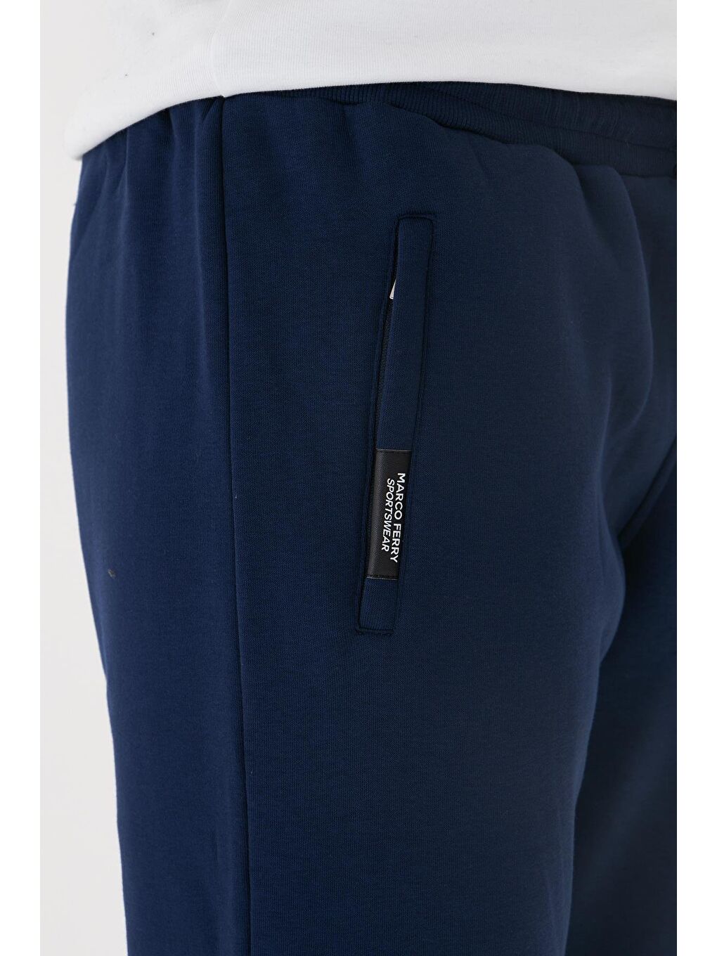 Erkek Kışlık 3 İplik Eşofman Altı İndigo 5464-İ-7